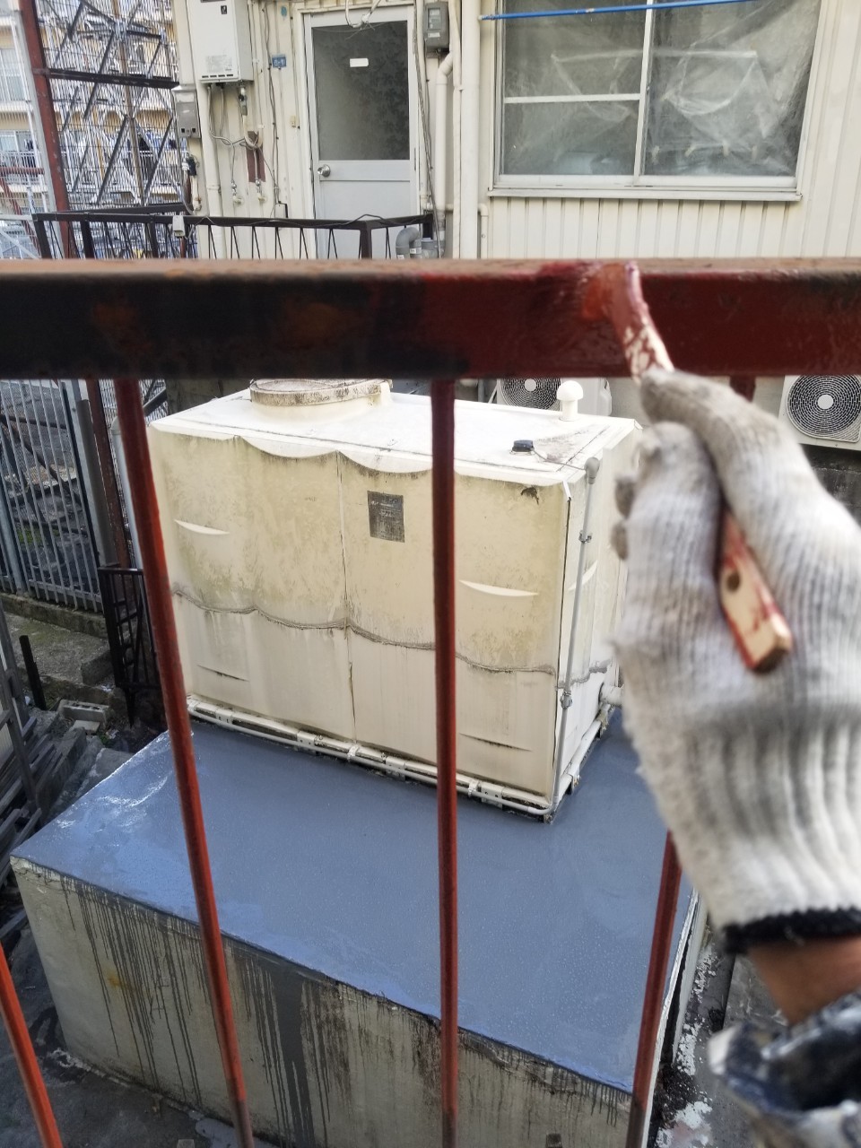 鉄部塗装の錆止め