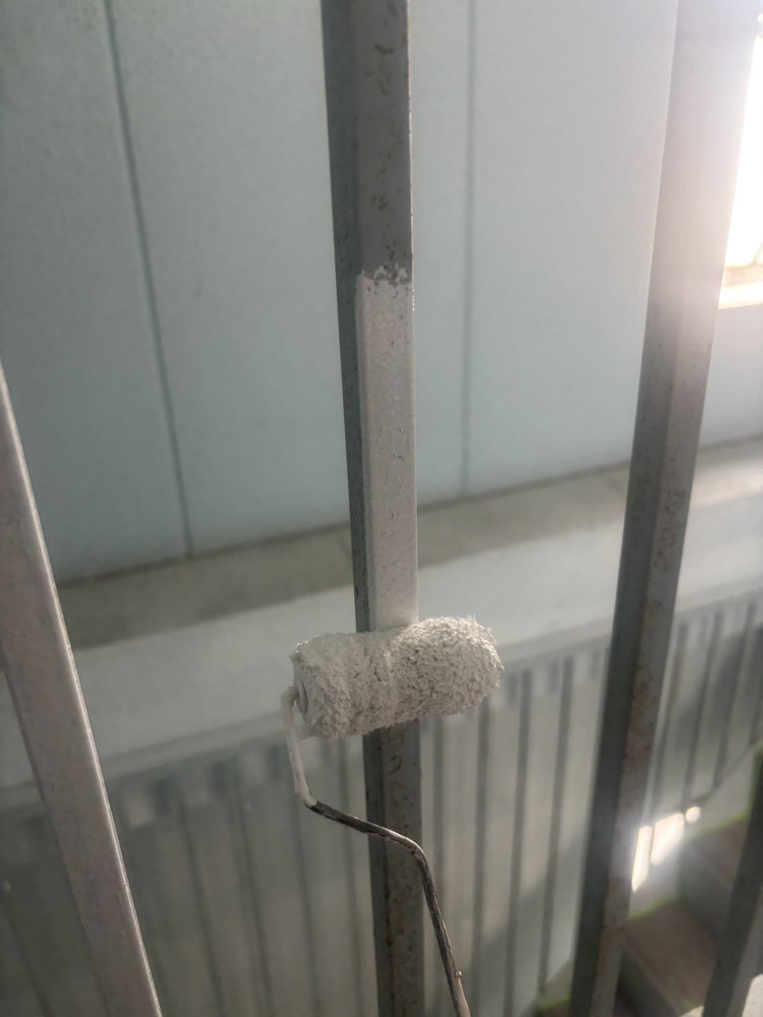 手摺りの錆止め