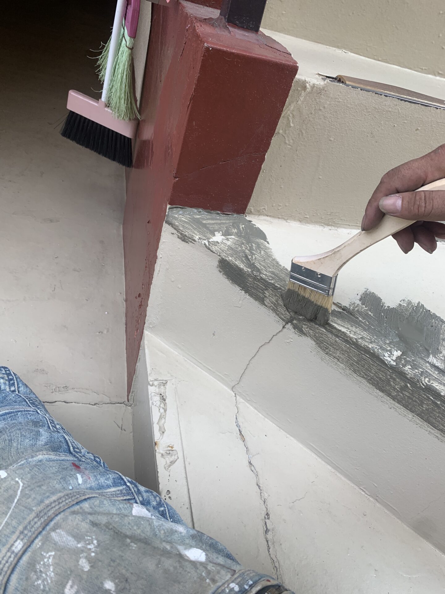 階段の補修工事