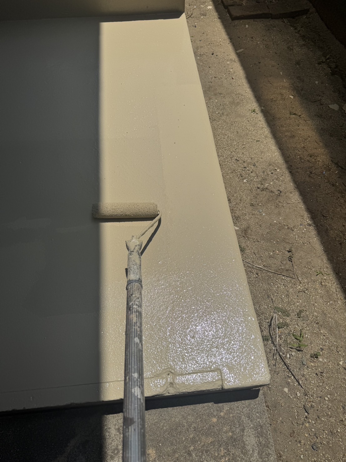 床面塗装上塗り