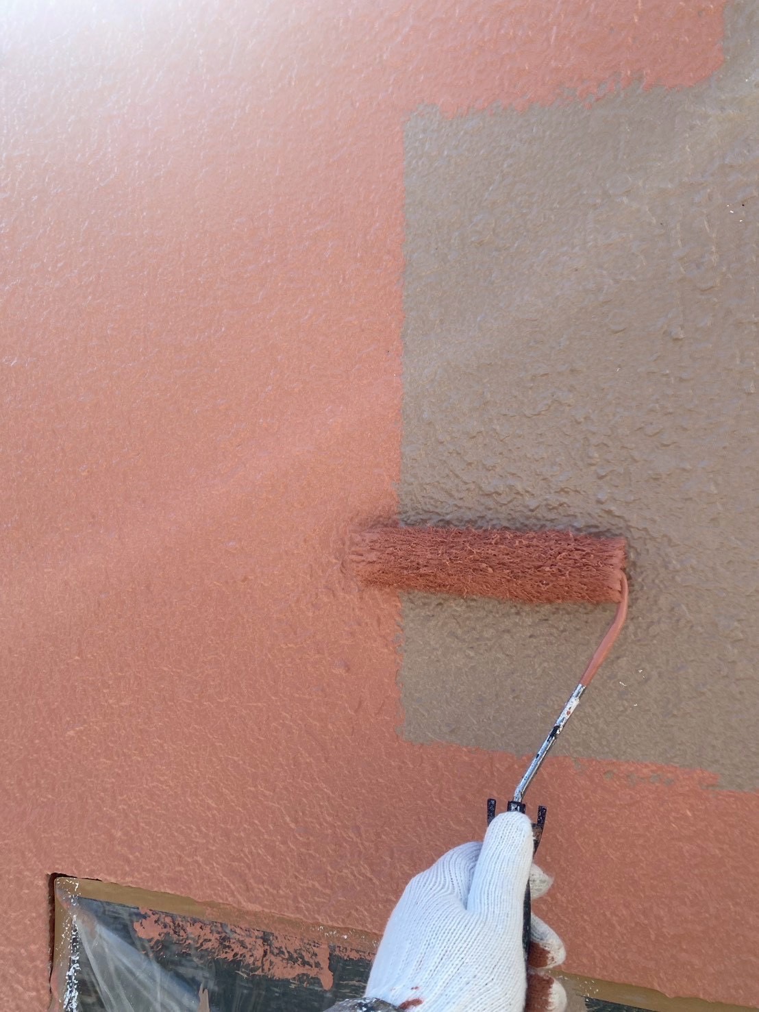 外壁塗装の上塗り