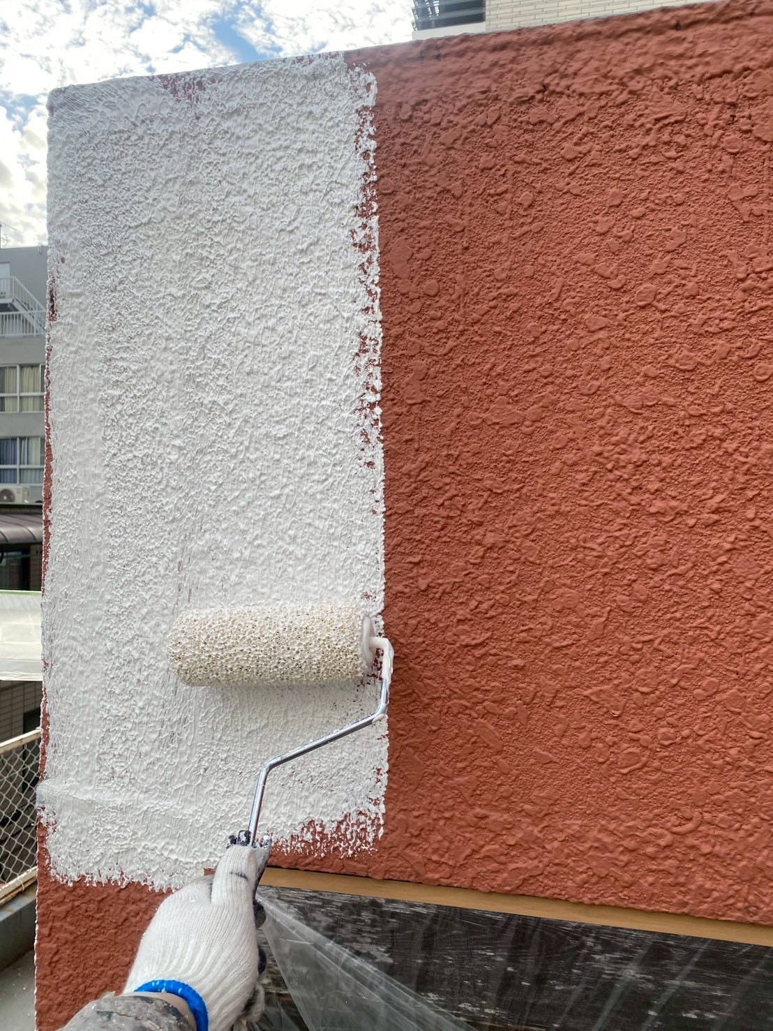 外壁塗装の下塗り